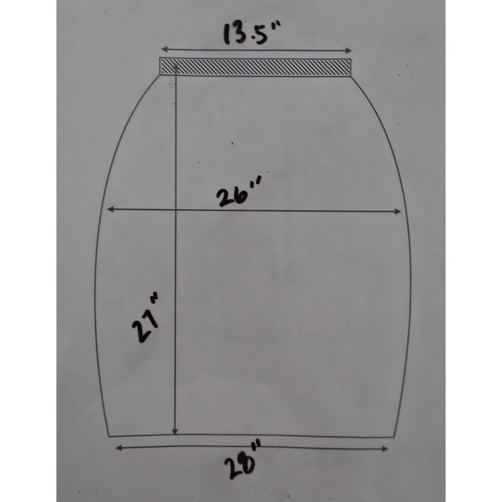 Vintage Mid Century Pleated Blue Checkered Pattern Knee Length Lined Skirt S/M - Picture 6 of 6